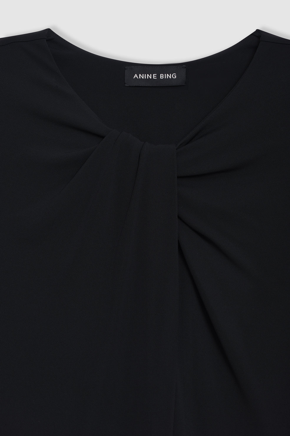 ANINE BING Amaya Dress - Black - Detail View