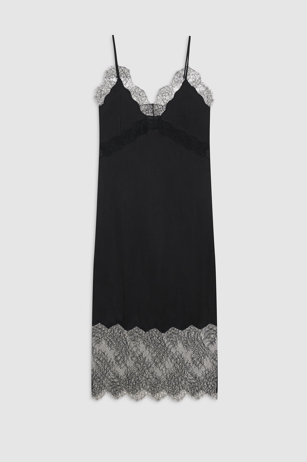 ANINE BING Amelie Dress - Black - Front View