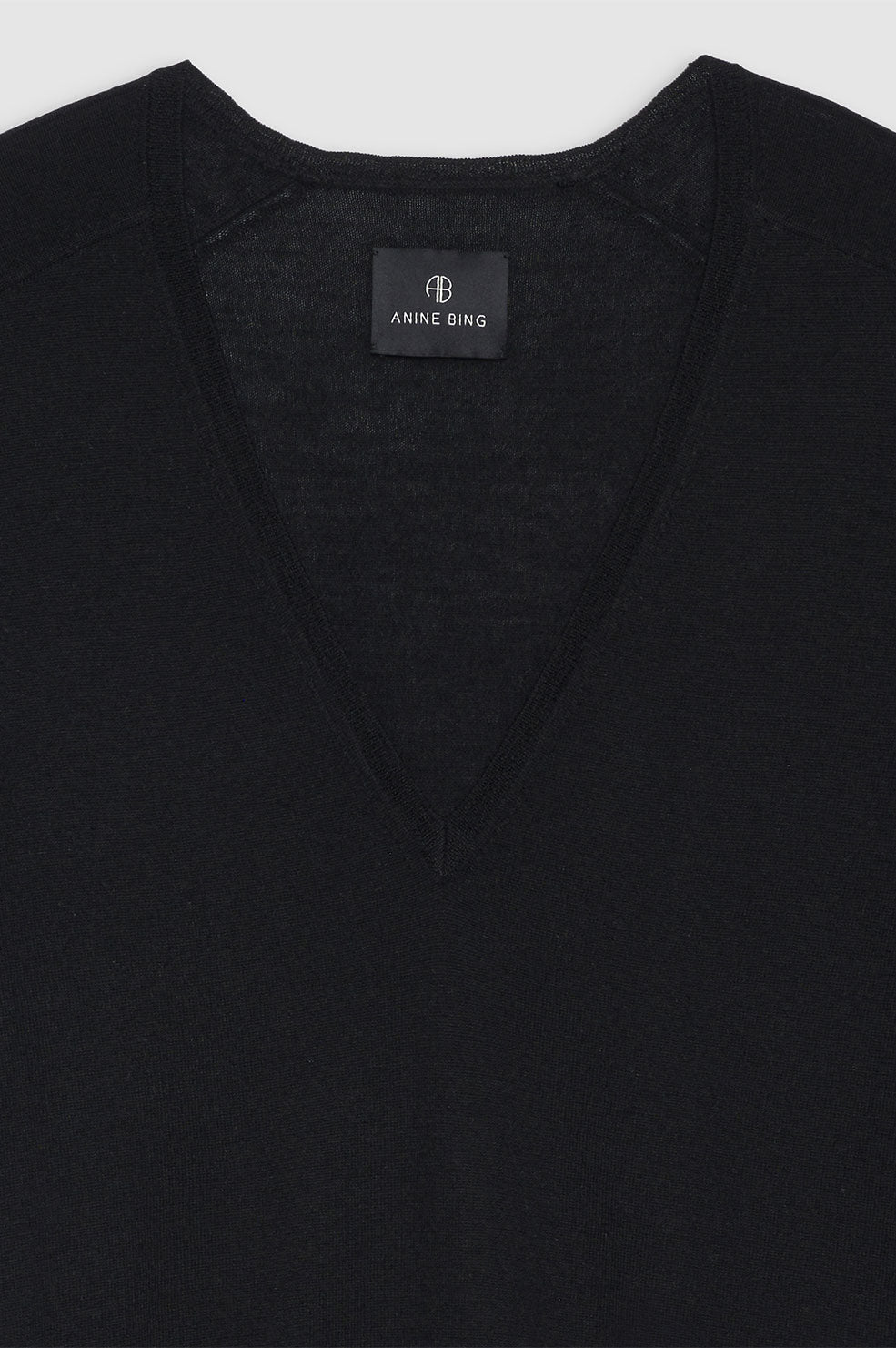 ANINE BING Aria Sweater - Black - Detail View