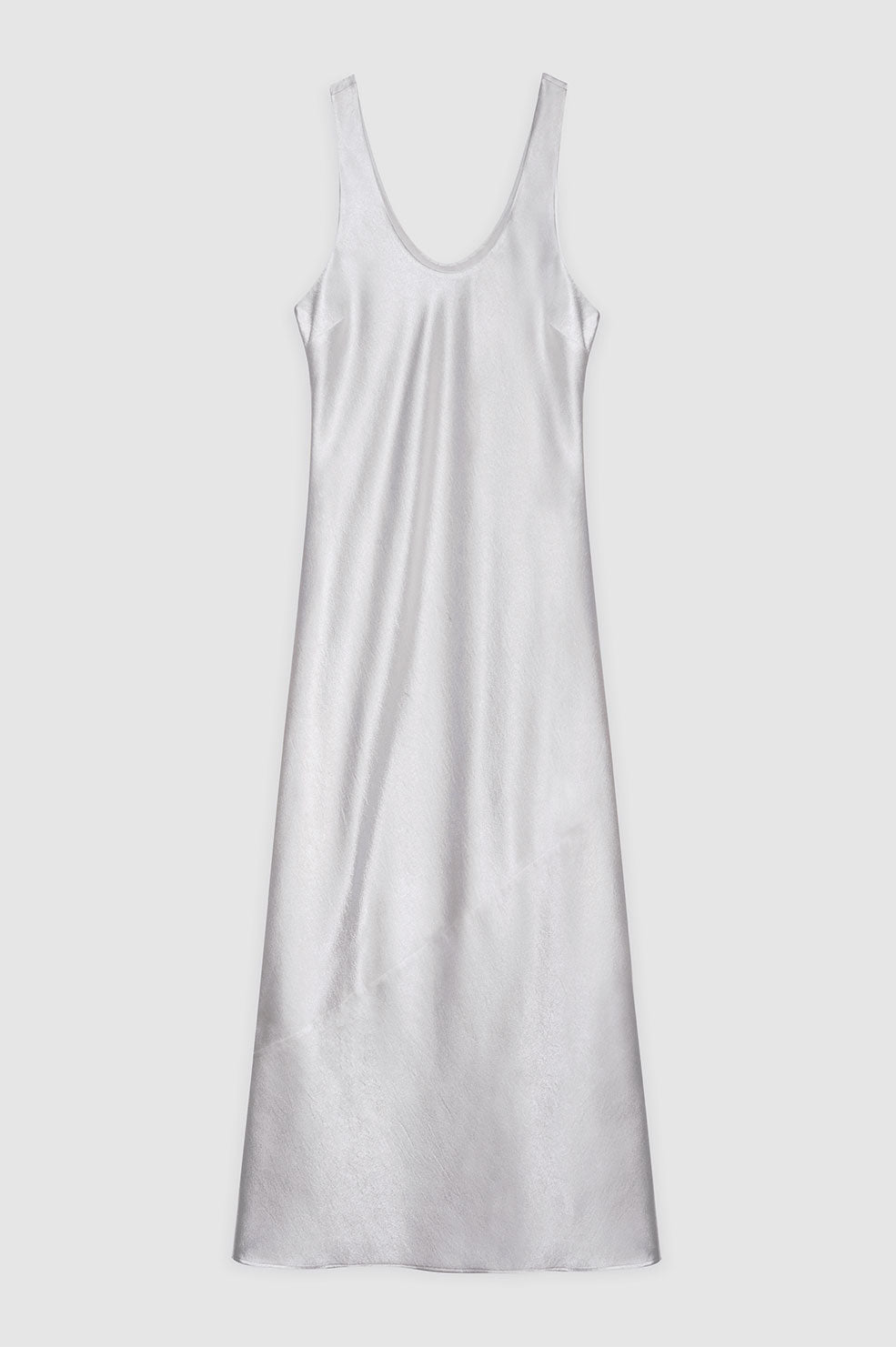 ANINE BING Camille Dress - Silver - Front View
