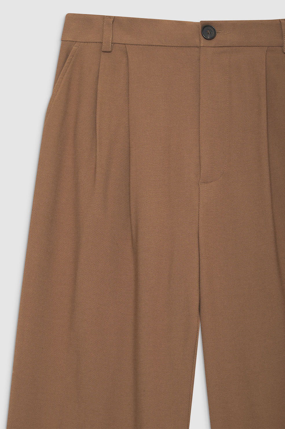 ANINE BING Carrie Pant - Camel Twill - Detail View