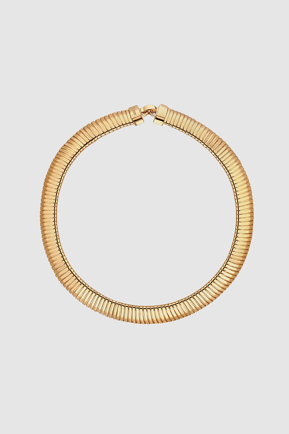 ANINE BING Coil Chain Necklace - Gold - Top View