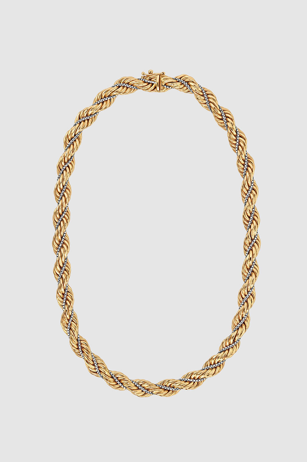 ANINE BING Rope Twist Necklace - 14k Gold - Front View