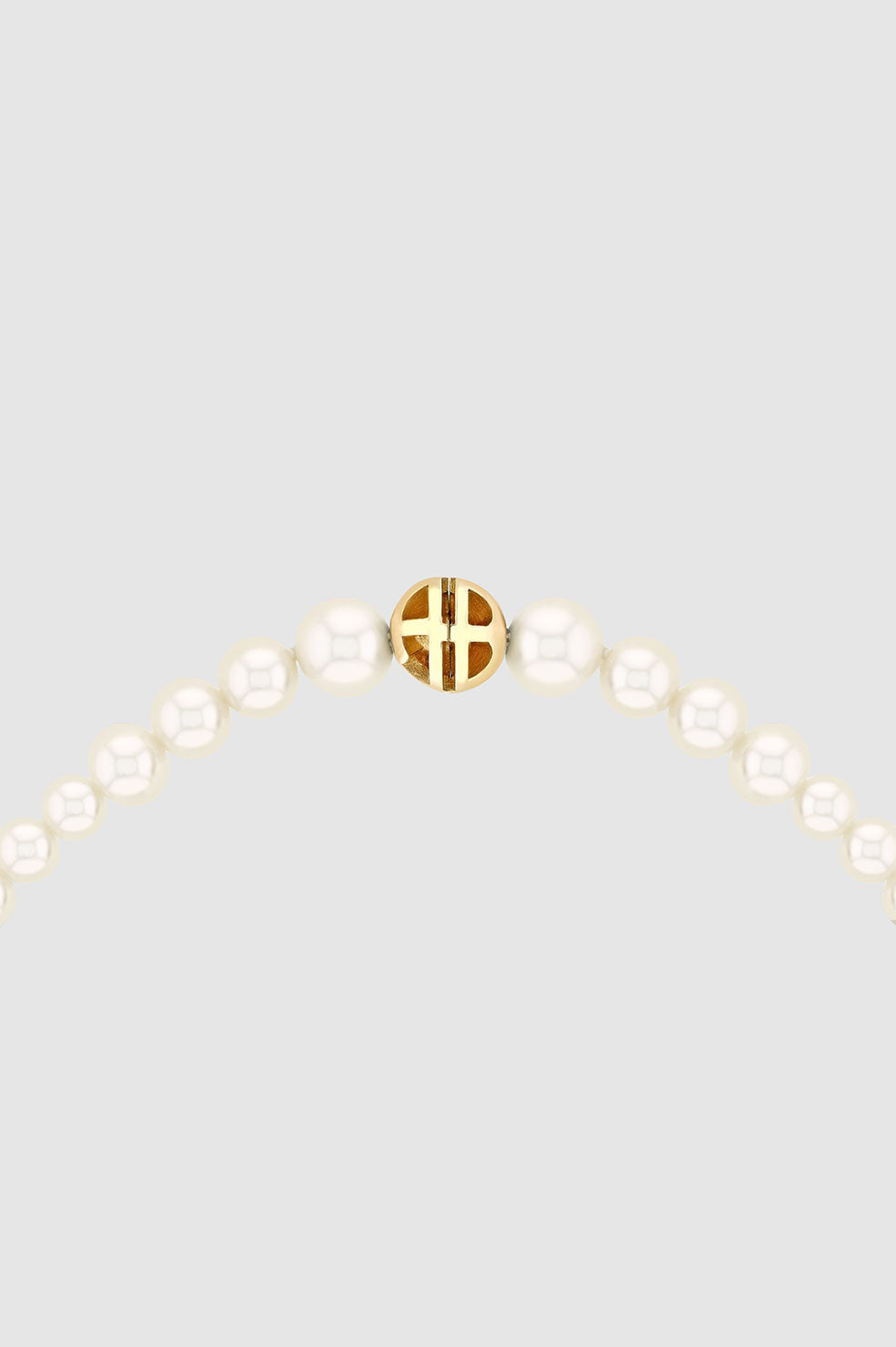 ANINE BING Gradual Pearl Necklace - 14k Gold - Detail View