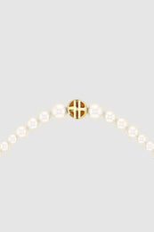 ANINE BING Gradual Pearl Necklace - 14k Gold - Detail View