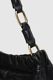ANINE BING Kate Shoulder Bag - Black - Detail Strap View