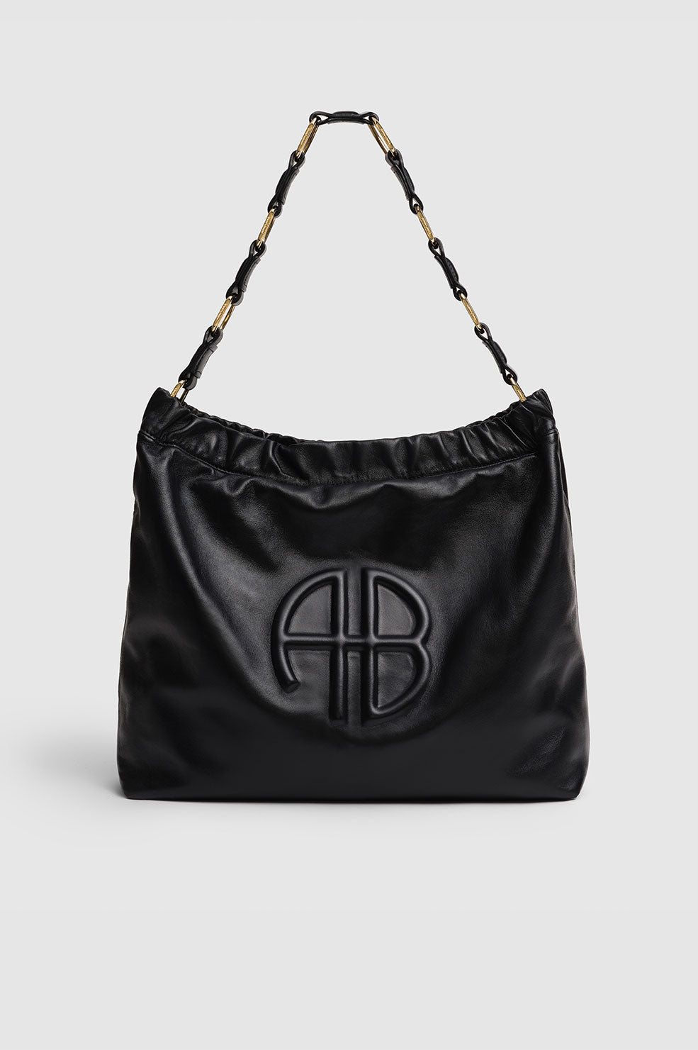 ANINE BING Kate Shoulder Bag - Black - Front View