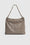 ANINE BING Kate Shoulder Bag - Taupe - Front View