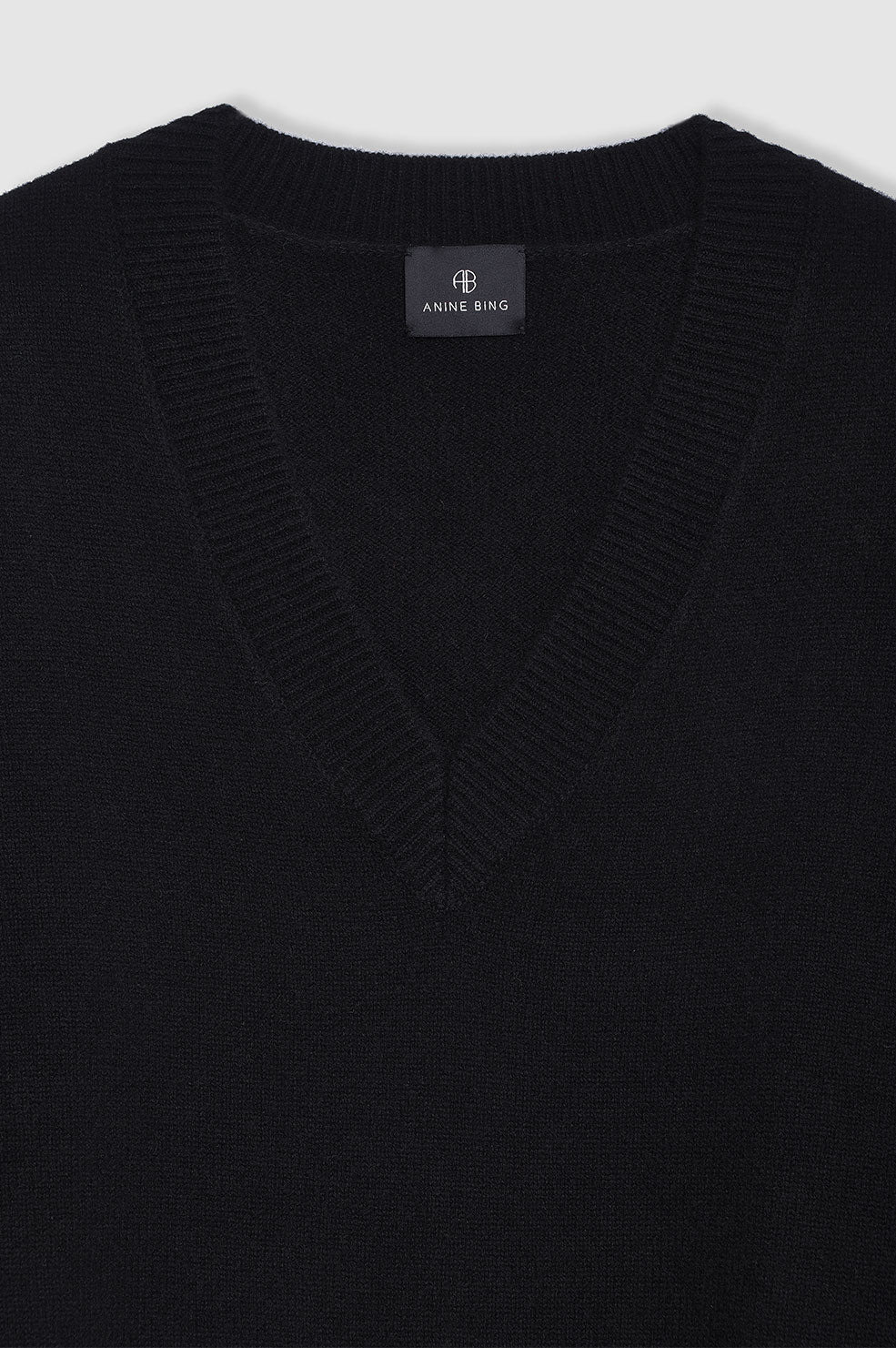 ANINE BING Lee Sweater - Black - Detail View