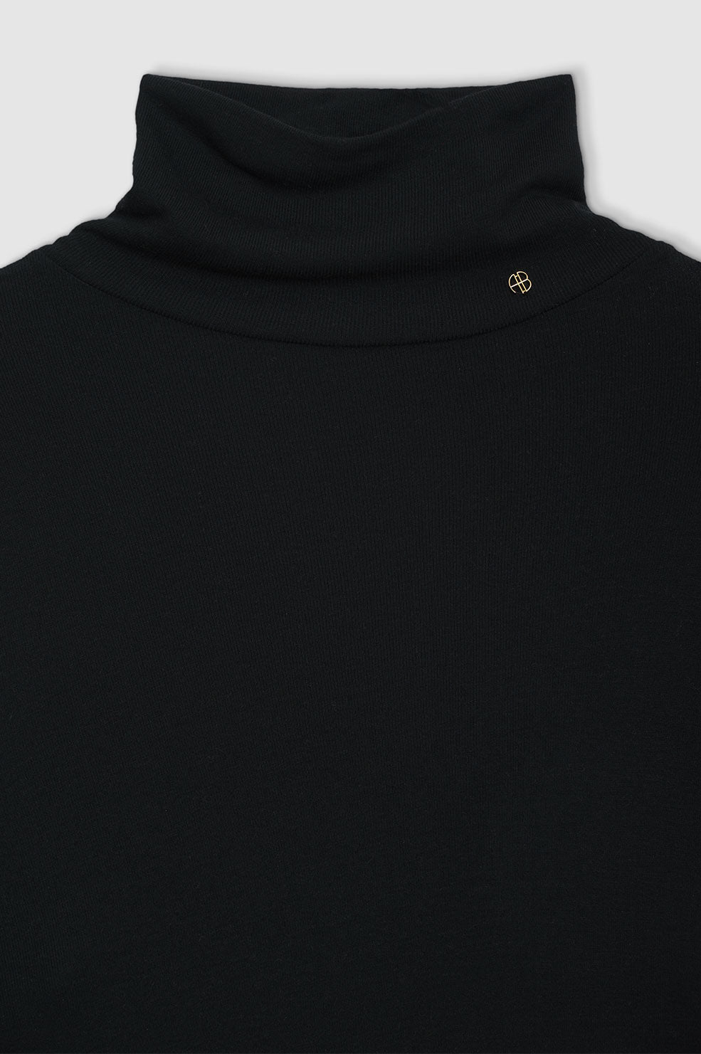 ANINE BING Lia Top - Black Cashmere Blend - Detail View