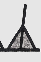 ANINE BING Lorel Bra - Black - Detail View