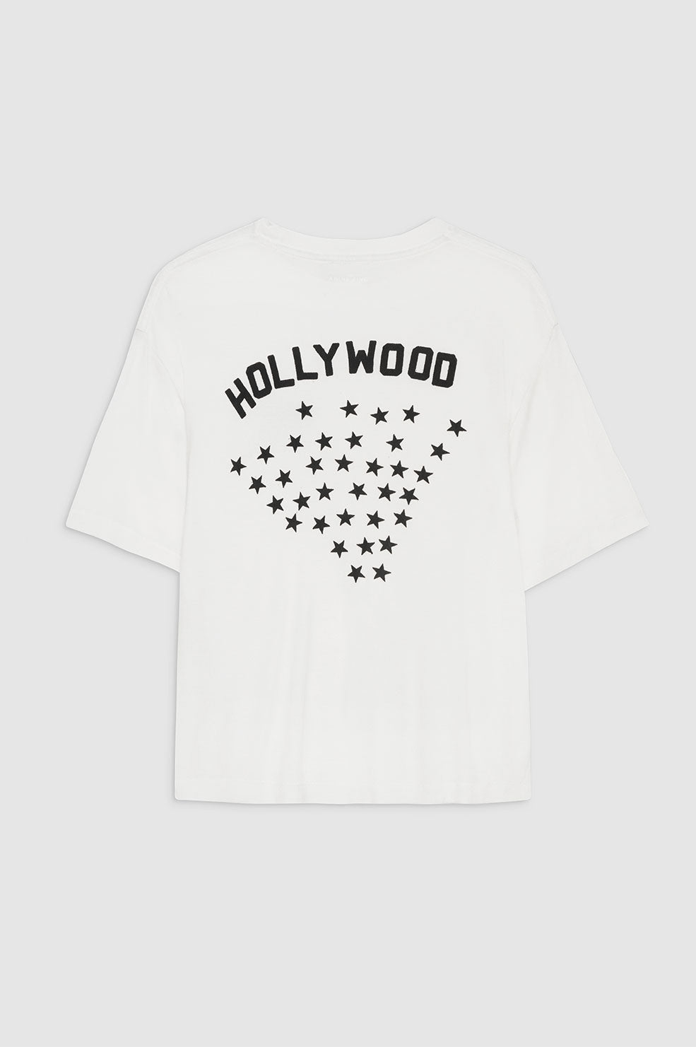 ANINE BING Louis Tee Hollywood - Ivory - Back View