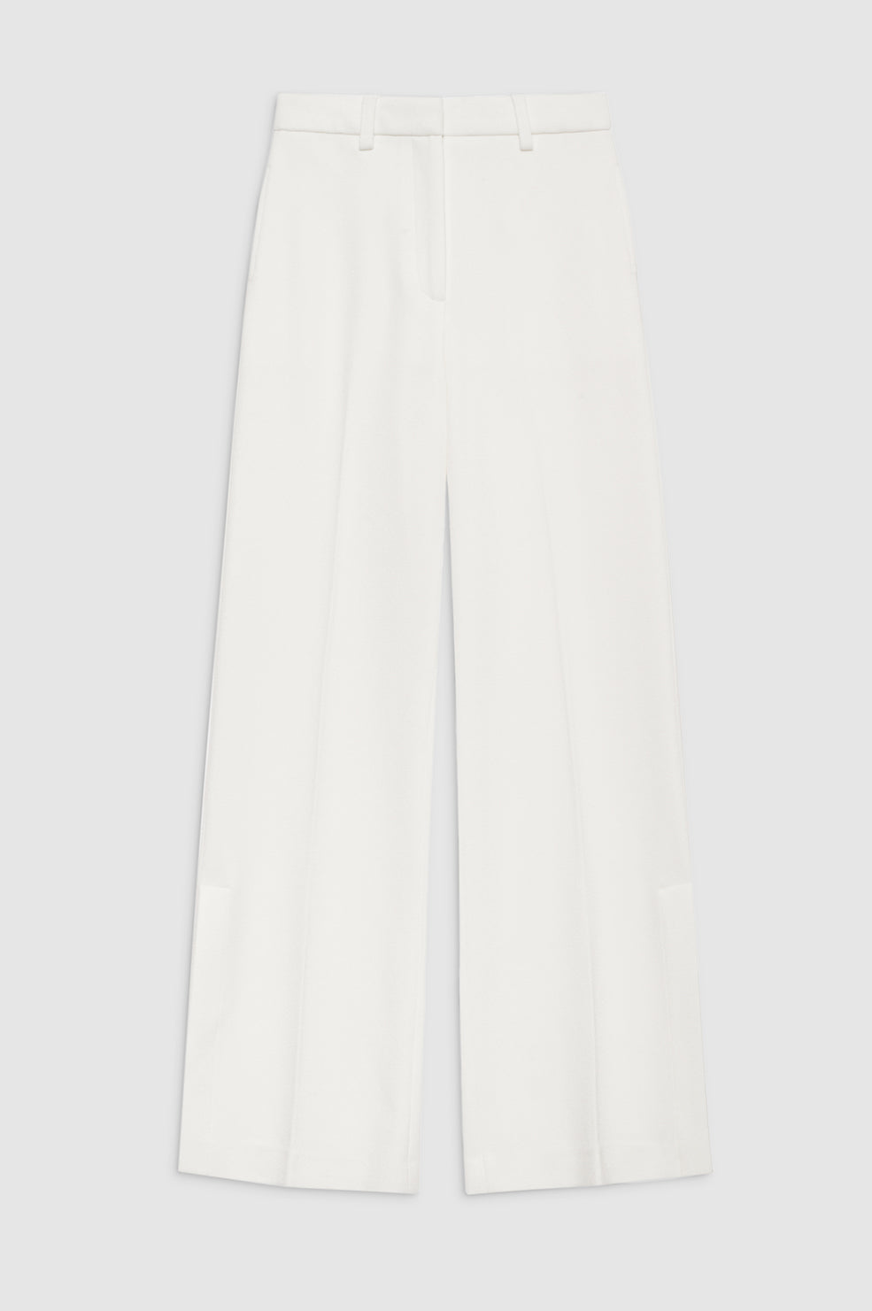 ANINE BING Lyra Trouser - Ivory - Front View