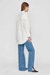 ANINE BING Mika Shirt - White - On Model Back 
