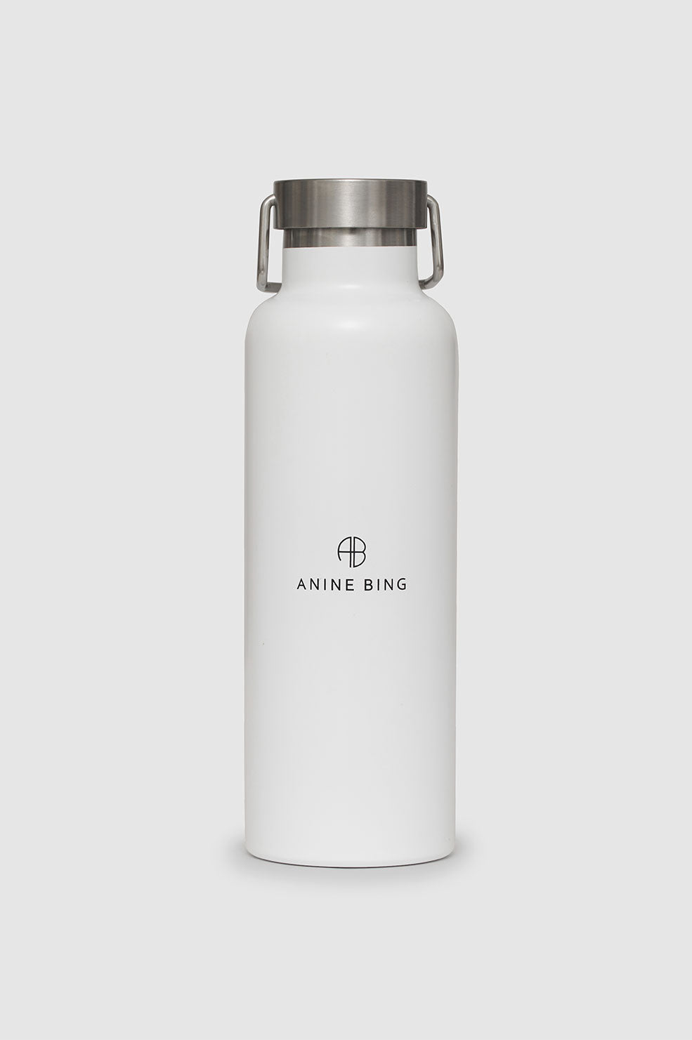 ANINE BING AB Water Bottle - White - Front View