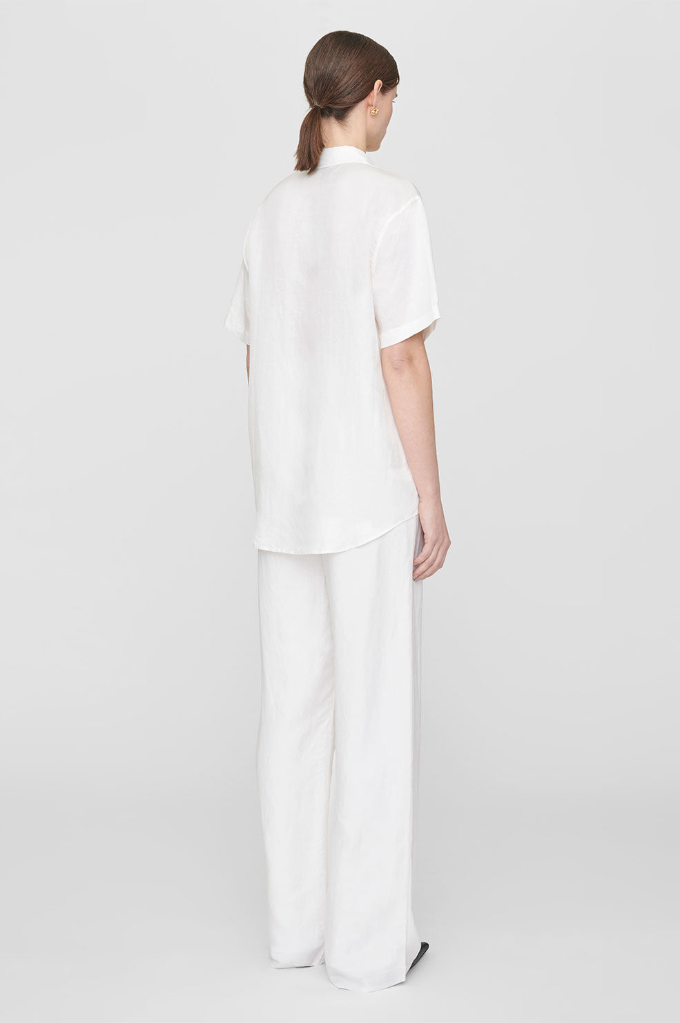 ANINE BING Bruni Shirt - White - On Model Back
