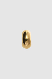 ANINE BING Chunky Open Hoops - Gold - Straight View