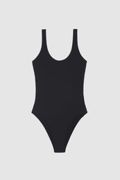 ANINE BING JACE ONE PIECE - BLACK - Front View