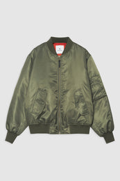 ANINE BING Leon Bomber - Army Green - Front View