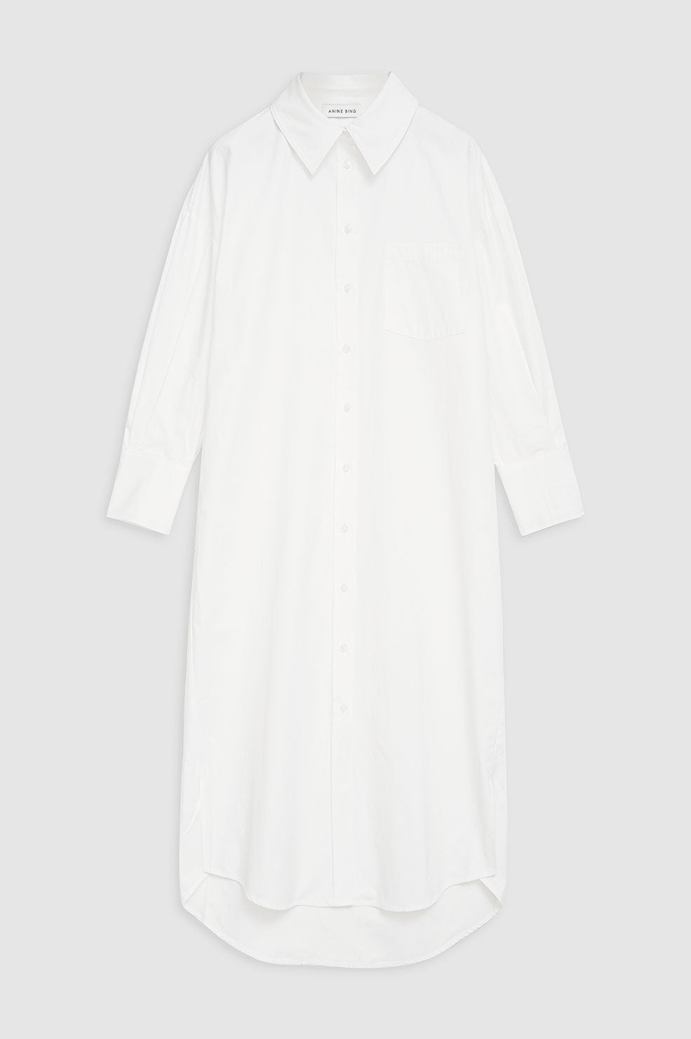 ANINE BING Mika Dress - White - Front View