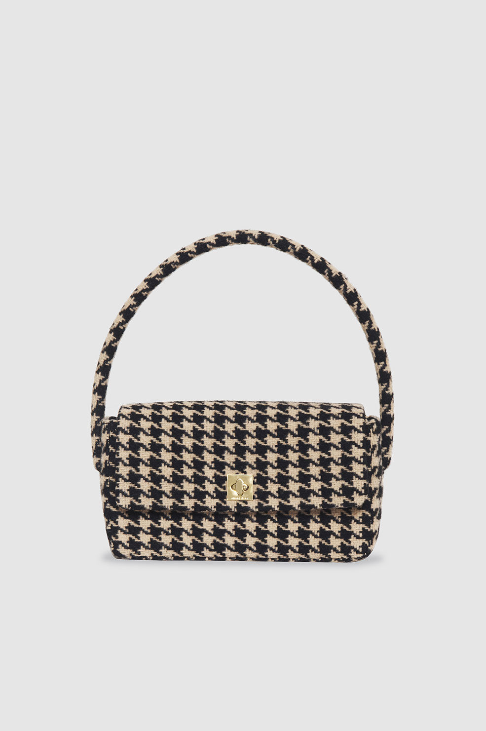 ANINE BING Nico Bag - Houndstooth - Front View