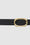 ANINE BING Signature Link Belt - Black - Buckle Detail View