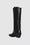 ANINE BING Tall Tania Boots - Black - Back Single View
