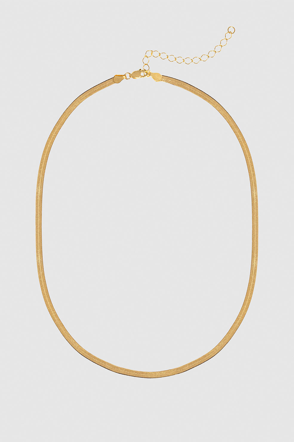 ANINE BING Ribbon Coil Necklace - Gold - Front View
